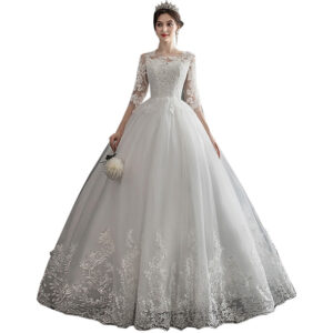 One-shoulder Dream Slim Sleeve Lace Bride One-shoulder Dream Slim Sleeve Lace Bride