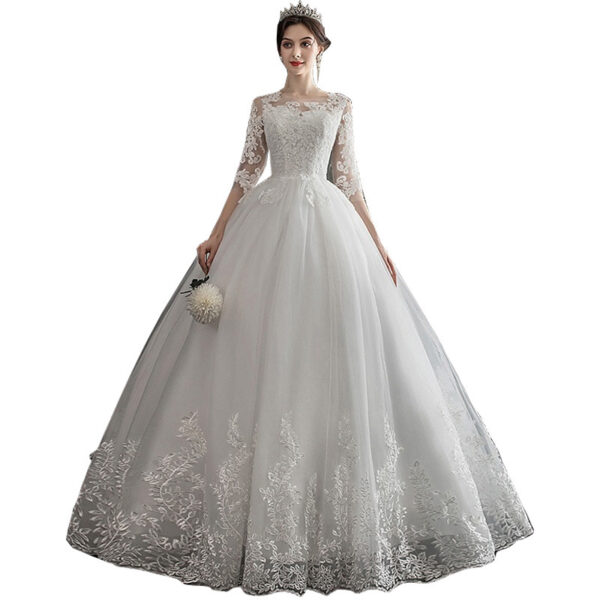 One-shoulder Dream Slim Sleeve Lace Bride One-shoulder Dream Slim Sleeve Lace Bride