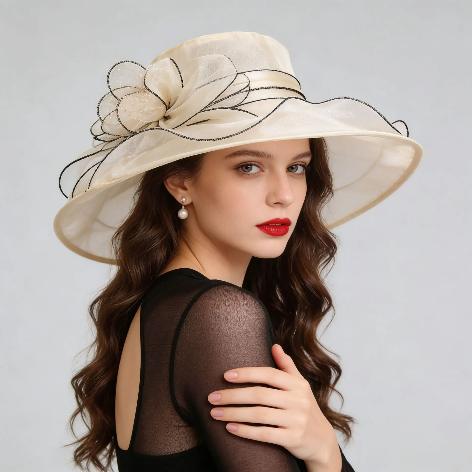 Summer Sun Protection Womens Face-Slimming Breathable Mesh Hat Summer Sun Protection Womens Face-Slimming Breathable Mesh Hat