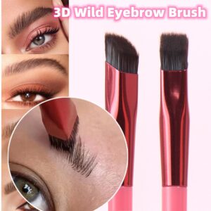 Precision Nylon Eyebrow Brush for Smooth, No-Streak Finish