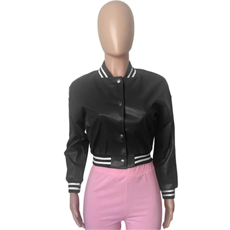 Windproof Women’s Leather-Style Jacket for Autumn Layering Windproof Women’s Leather-Style Jacket for Autumn Layering