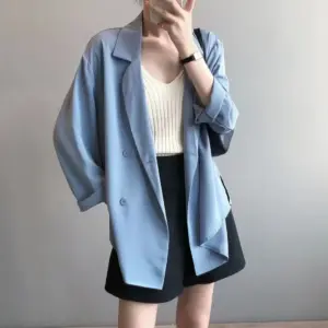Lightweight Sun-Protective Loose-Fit Blazer for Women