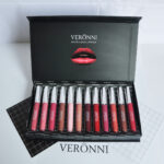Long-Lasting 12 Lipstick Gift Box Set with Non-Stick Cup