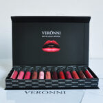 Long-Lasting 12 Lipstick Gift Box Set with Non-Stick Cup