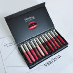 Long-Lasting 12 Lipstick Gift Box Set with Non-Stick Cup
