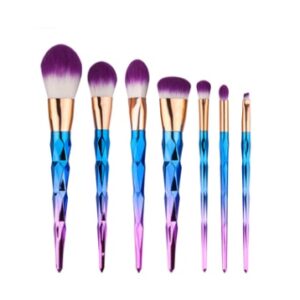 Smoother Foundation Application with 7 pc Diamond Makeup Brush Set