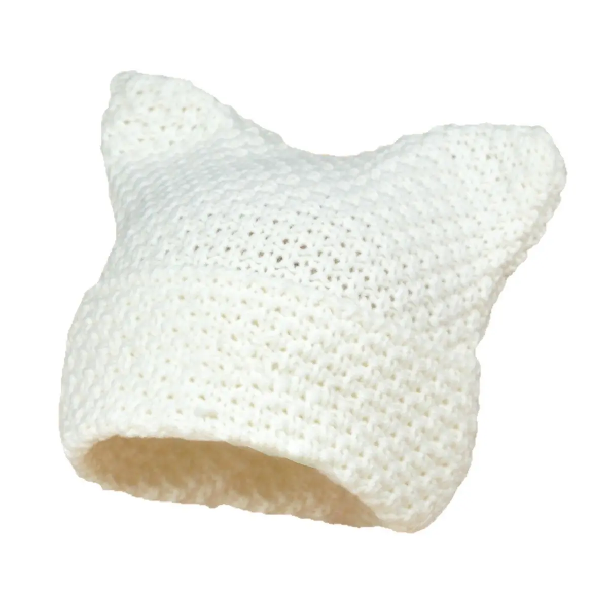 Warm Pointed Knit Beanie for Women - Free Size, Windproof