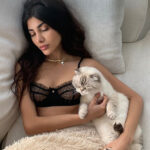 Lace Mesh Sexy Lingerie Set with Polyester Fabric