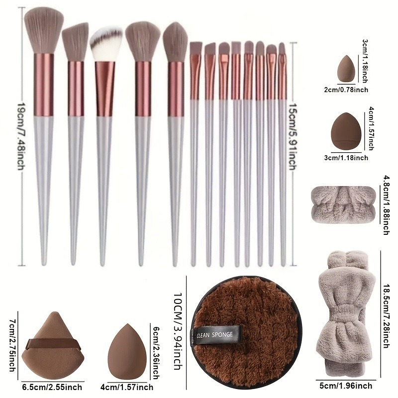 Smooth Blending Sponge Puff 40-Piece Makeup Tool Set Case Smooth Blending Sponge Puff 40-Piece Makeup Tool Set Case