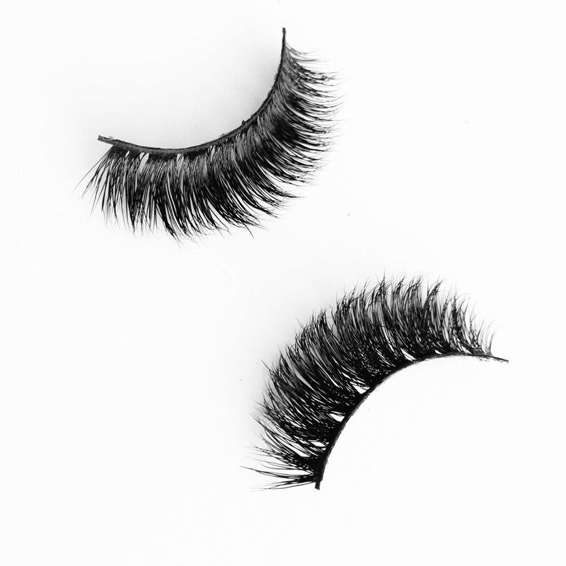Natural Mink Fur False Eyelashes - Model 014 3 D Volume Natural Mink Fur False Eyelashes - Model 014 3 D Volume