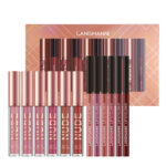 Long-Lasting Matte Lipstick & Lip Liner Set, 12 Pcs, 12 H