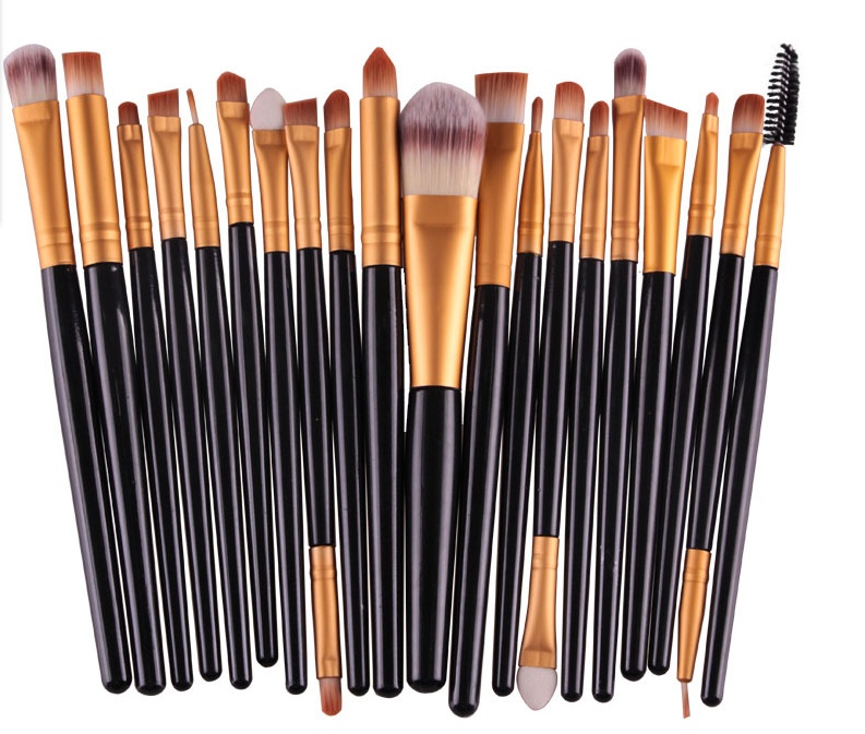 Soft Corrugated Nylon Wool Makeup Brush Set, 16 cm Handles