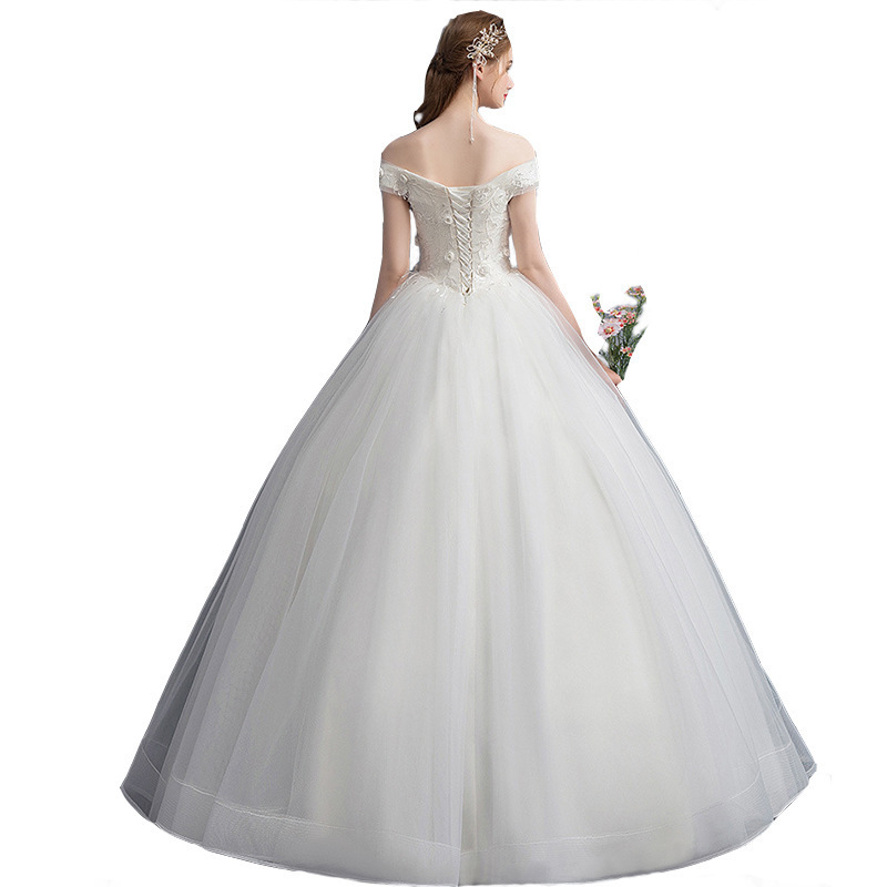 One-shoulder Bride Was Thin, High-waisted, Pregnant Women, Simple And Small, Tailed One-shoulder Bride Was Thin, High-waisted, Pregnant Women, Simple And Small, Tailed