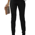 Women's European American Simple Versatile Faux Fur Cropped Trousers