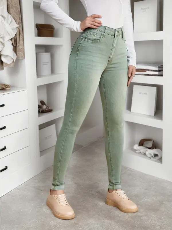 Personalized Womens Stretchy Slim-fit Denim Personalized Womens Stretchy Slim-fit Denim