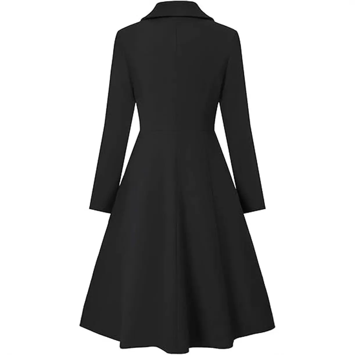 Women's Long Lapel Double Breasted Trench Coat Women's Long Lapel Double Breasted Trench Coat
