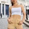 Women's Stretchy Multi-Pocket Denim Shorts Women's Stretchy Multi-Pocket Denim Shorts