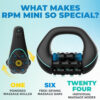Rechargeable Mini Rolling Percussive Massager for Deep Tissue 3-Speed Spin