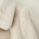 Belt-Effect Slim-Fit Lapel Faux Fur Coat for Women