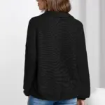 4c7aad7a-a826-43a8-8b4f-25c38c47e32a.webp Loose Fit V-Neck Pullover Sweatshirt for Women - Solid Color