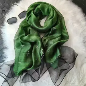 Women's Blended Silk Scarf, Thin And Versatile For Spring And Summer