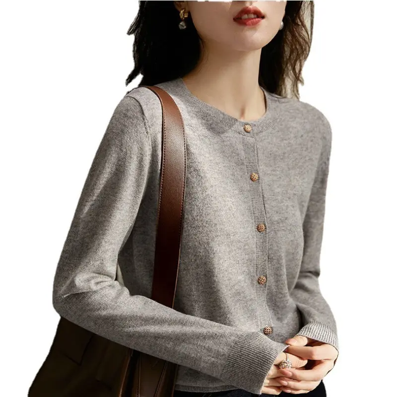 Women's Long-sleeve Knitted Cardigan Sweater
