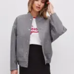 Versatile Pocketed Loose-Fit Bomber Jacket Coats