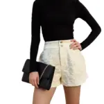 Jacquard Jacquard Hot Pants with Slight Stretch - Women’s