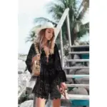 4dbe403d-3443-43ac-81fc-55628879aac2.webp Sun-Protecting Lace V-Neck Bikini Cover-Up Shirt with Waistline