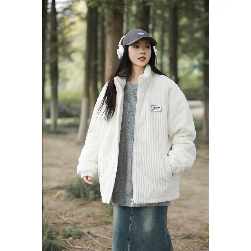 New Winter American-style Corduroy Cotton Coat With A Premium High-end Feel