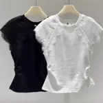 4e4f44e0-f9b6-40b8-a627-1d109e60cc8a.webp Simple Lace-spliced Round-neck Short Sleeves