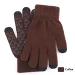 Warm Wool Knitted Touchscreen Gloves, Free Size Unisex