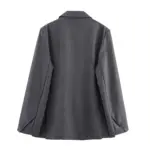 Small New Spring And Autumn Linen Minimalist Blazer