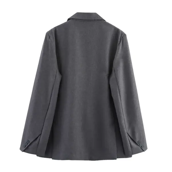 Small New Spring And Autumn Linen Minimalist Blazer
