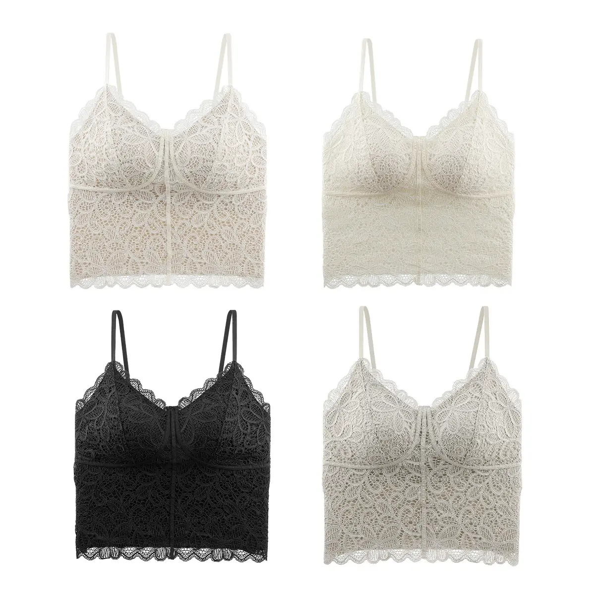Lightweight Padded Lace Camisole for Slim Layering Fit