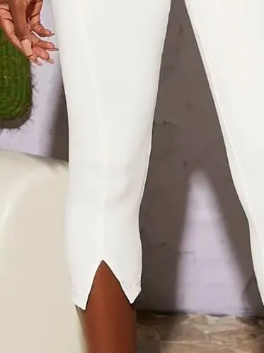 High-Stretch High-Waist Flare Pants with Pockets