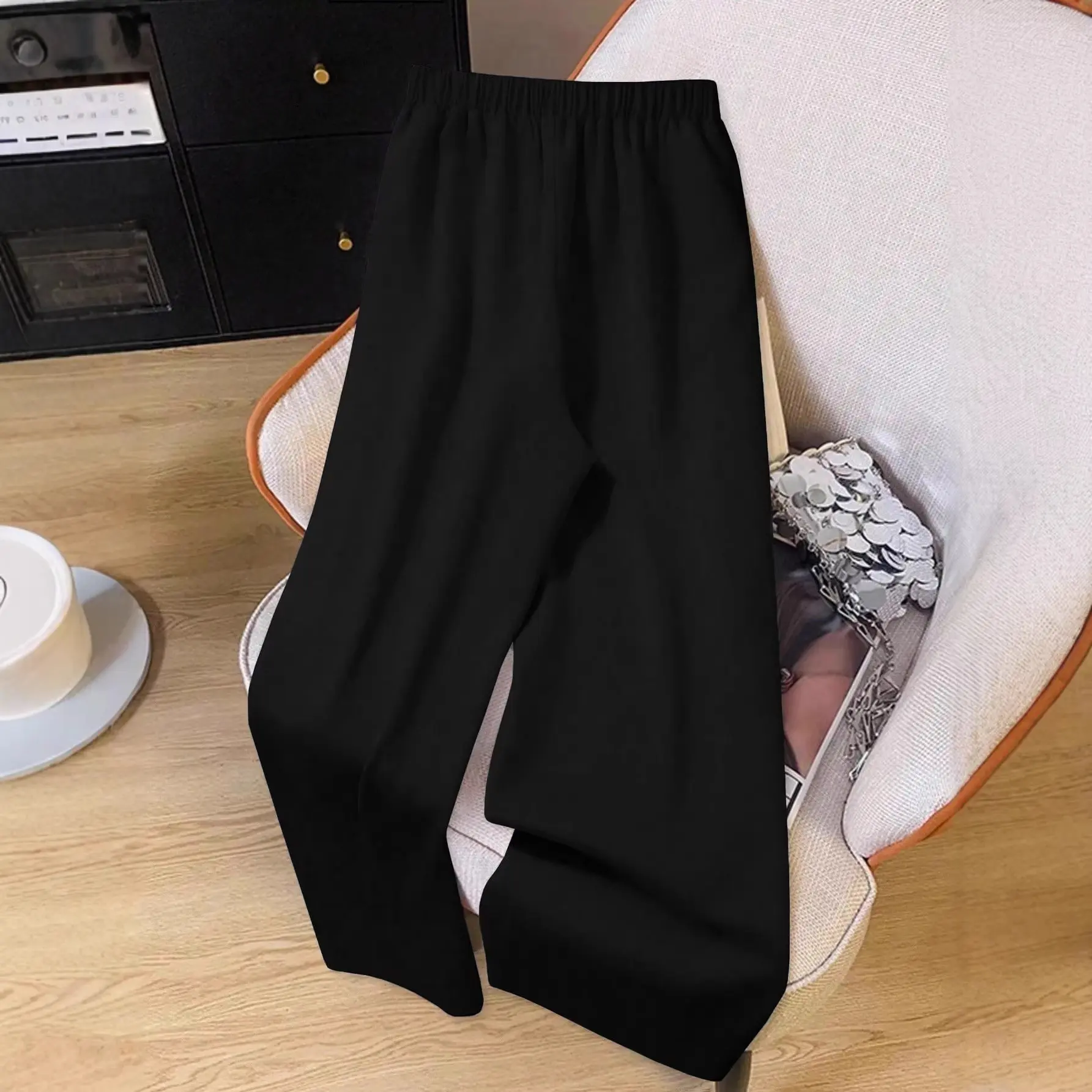 High-waisted Slimming Button-front Versatile Wide-leg Pants For Women High-waisted Slimming Button-front Versatile Wide-leg Pants For Women