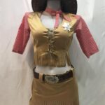 Stretchy Lycra Spandex Cowboy Pirate Halloween Costume for Women