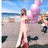 Wrap Chest Tube Top Cocktail Dress for Evening Wear Wrap Chest Tube Top Cocktail Dress for Evening Wear