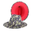 Stylish Leaf-Print Sun-Protective Wide-Brim Gentlemans Hat Stylish Leaf-Print Sun-Protective Wide-Brim Gentlemans Hat