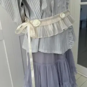 Ruffle Lace Short Belt for Women with Heavy-Duty Lacing