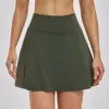 Anti-Exposure Athletic A-Line Skirt with Jacquard Spandex