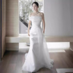 50f1f2d9-ac69-42db-8afb-77b178f270aa.jpg Off-Shoulder French Wedding Dress with High-Waist Fit