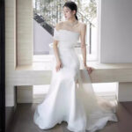 514c30a5-c487-4985-bc1f-fc7a402eb2e8.jpg Off-Shoulder French Wedding Dress with High-Waist Fit