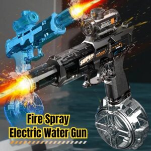 LED Electric Water Gun for Kids with Recoil Spray, 3.7 V
