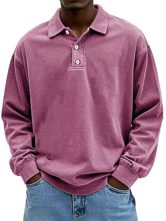 Fall Men's Long Sleeve Polo Shirts Casual Breathable Comfortable Tees Shirt Solid High Quality Sweatshirt Male T-Shirt Fall Men's Long Sleeve Polo Shirts Casual Breathable Comfortable Tees Shirt Solid High Quality Sweatshirt Male T-Shirt