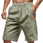 51c59075-56fd-4a53-853a-0ef9dbc112ad-4.jpg Breathable Linen Blend Mens Shorts for Summer Sports - Plus Size