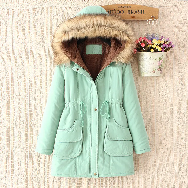 Comfortable Mid-Length Cotton Hoodie with Drawstring Fit