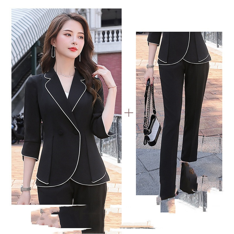 Black jacket and pants