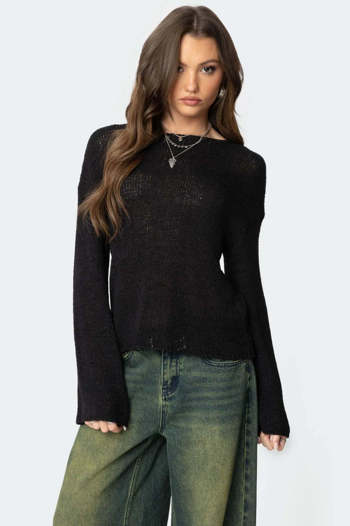 Casual All-match Pullover Crewneck Sweater Casual All-match Pullover Crewneck Sweater